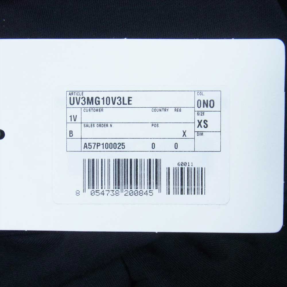 VALENTINO ヴァレンティノ UV3MG10V3LE イタリア製 VLTN ロゴプリント クルーネック 半袖 Tシャツ ブラック系 XS【極上美品】【中古】