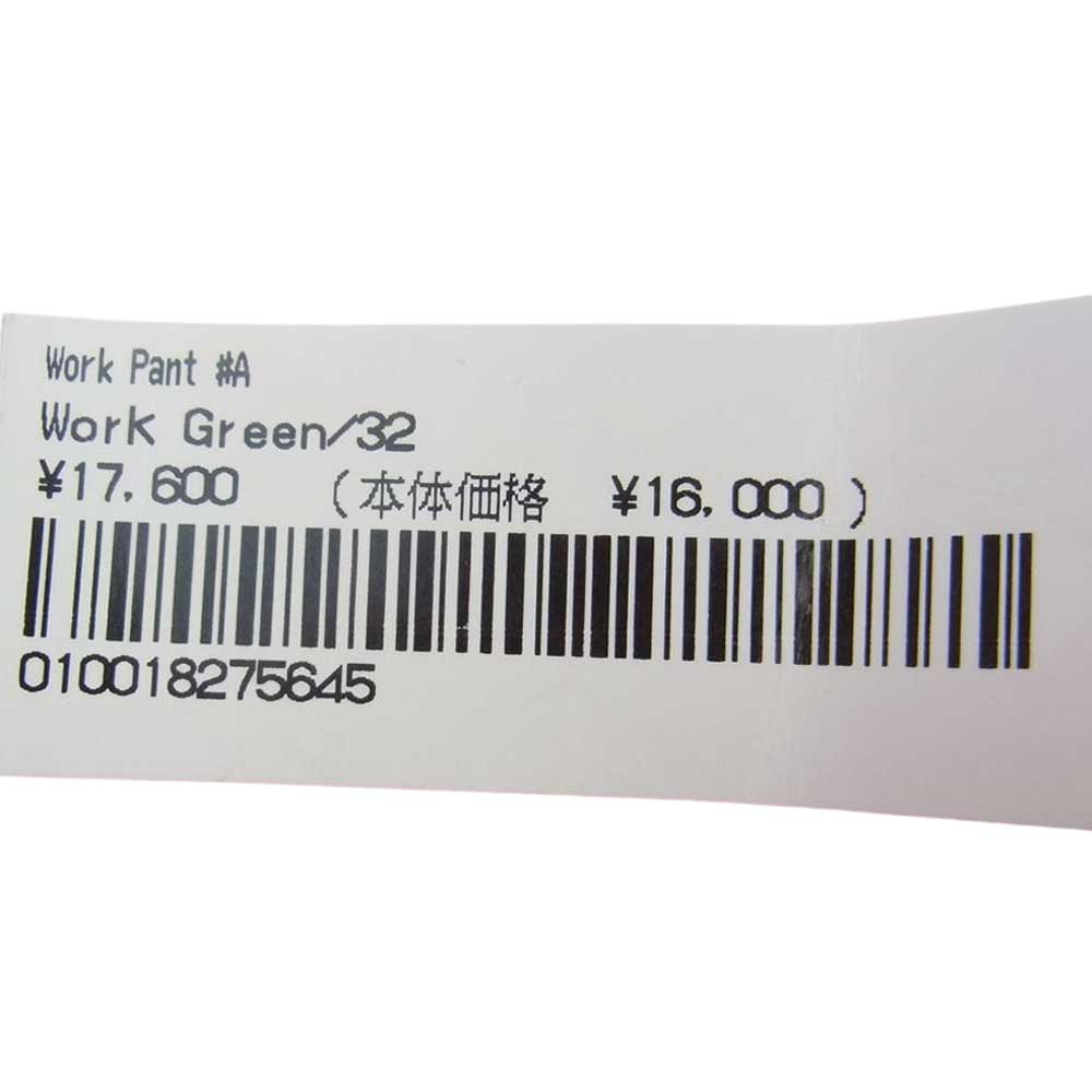 Supreme シュプリーム 21AW Work Pant ワーク パンツ ライトグリーン系 32【中古】