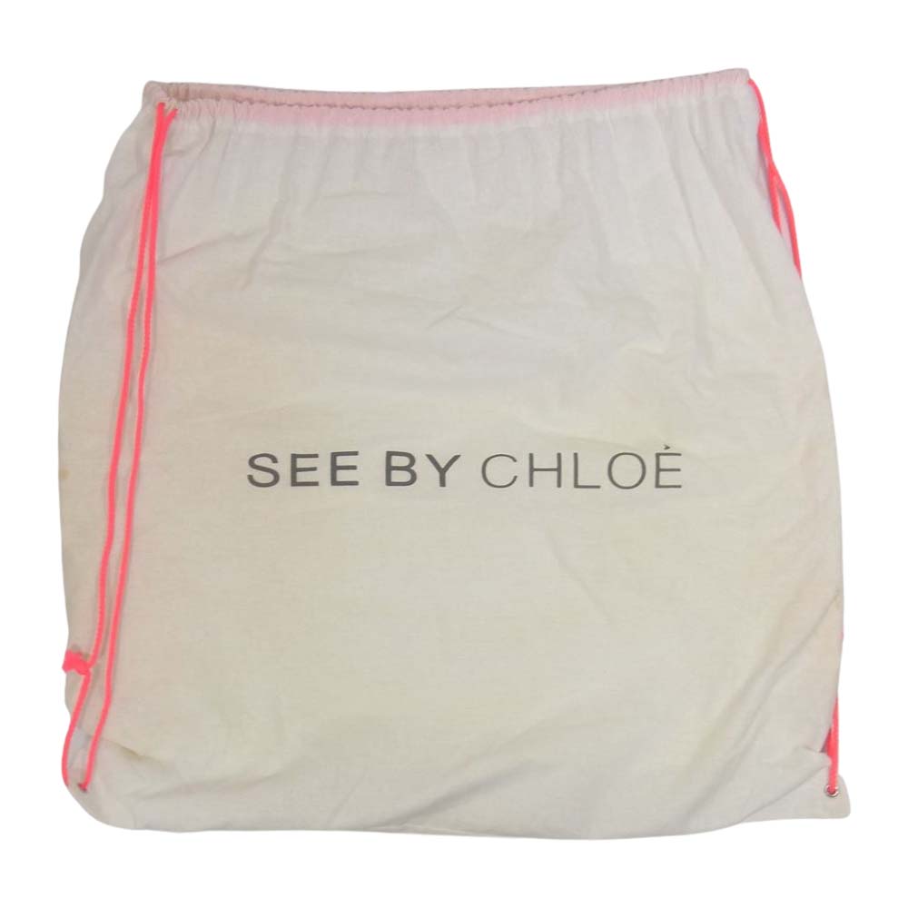 SEE BY CHLOE シーバイクロエ パテントレザー 2WAY デイトリッパー ショルダー トートバッグ パープル パープル系【中古】