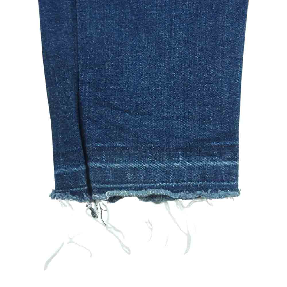 HYSTERIC GLAMOUR ヒステリックグラマー 02191AP13 ダメージ加工 サイドライン ストレッチ デニム スキニー パンツ ジーンズ インディゴブルー系 30【中古】