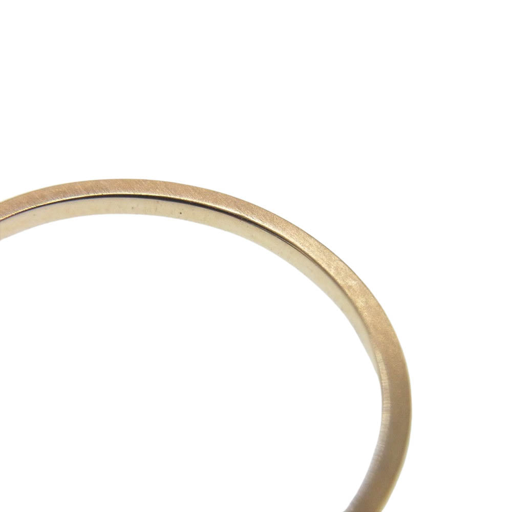 エテ K10YG レイヤード クラフト リング ゴールド系 10.5号【中古】