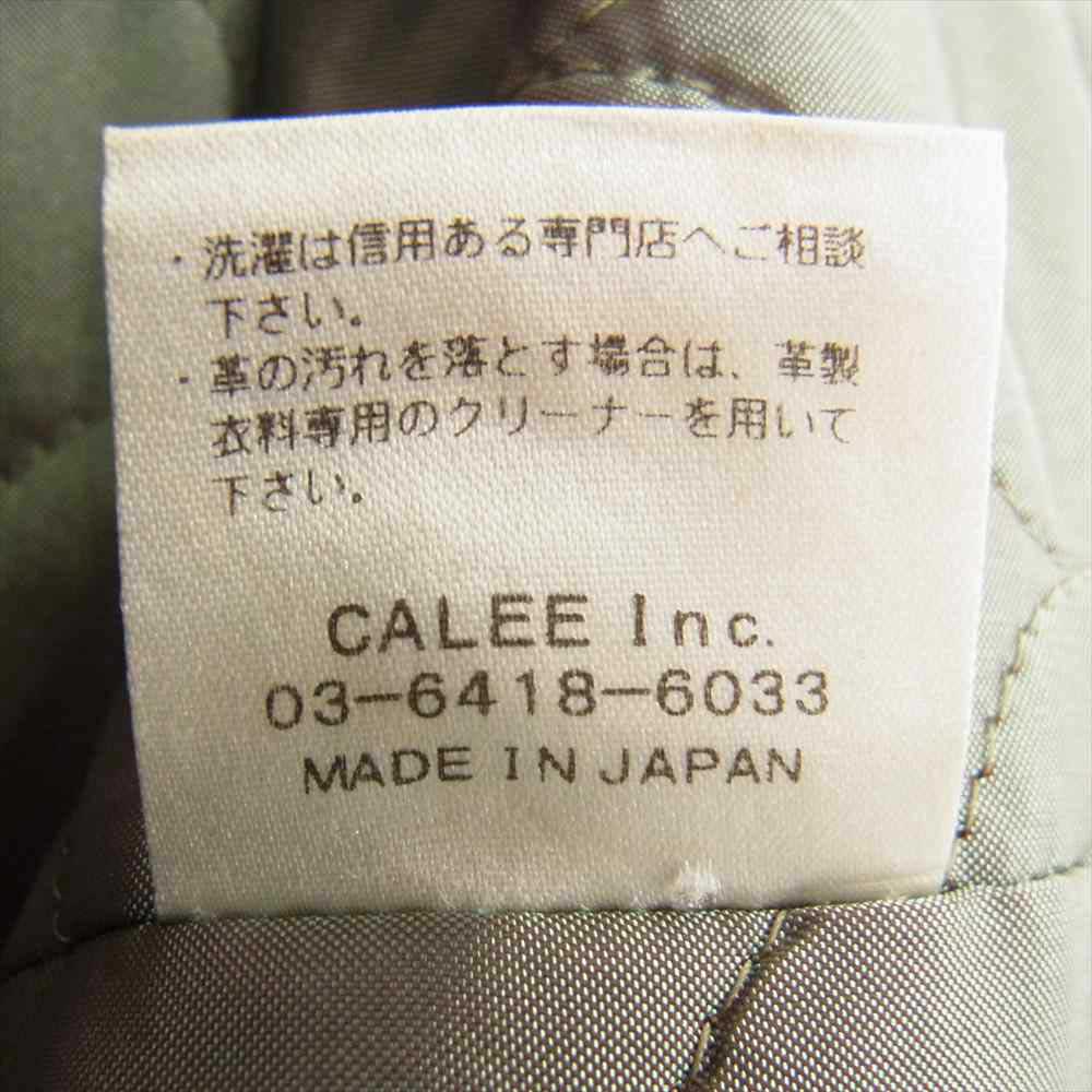 CALEE キャリー レザー切替 スポーツ ジャケット ブラック系 M【中古】