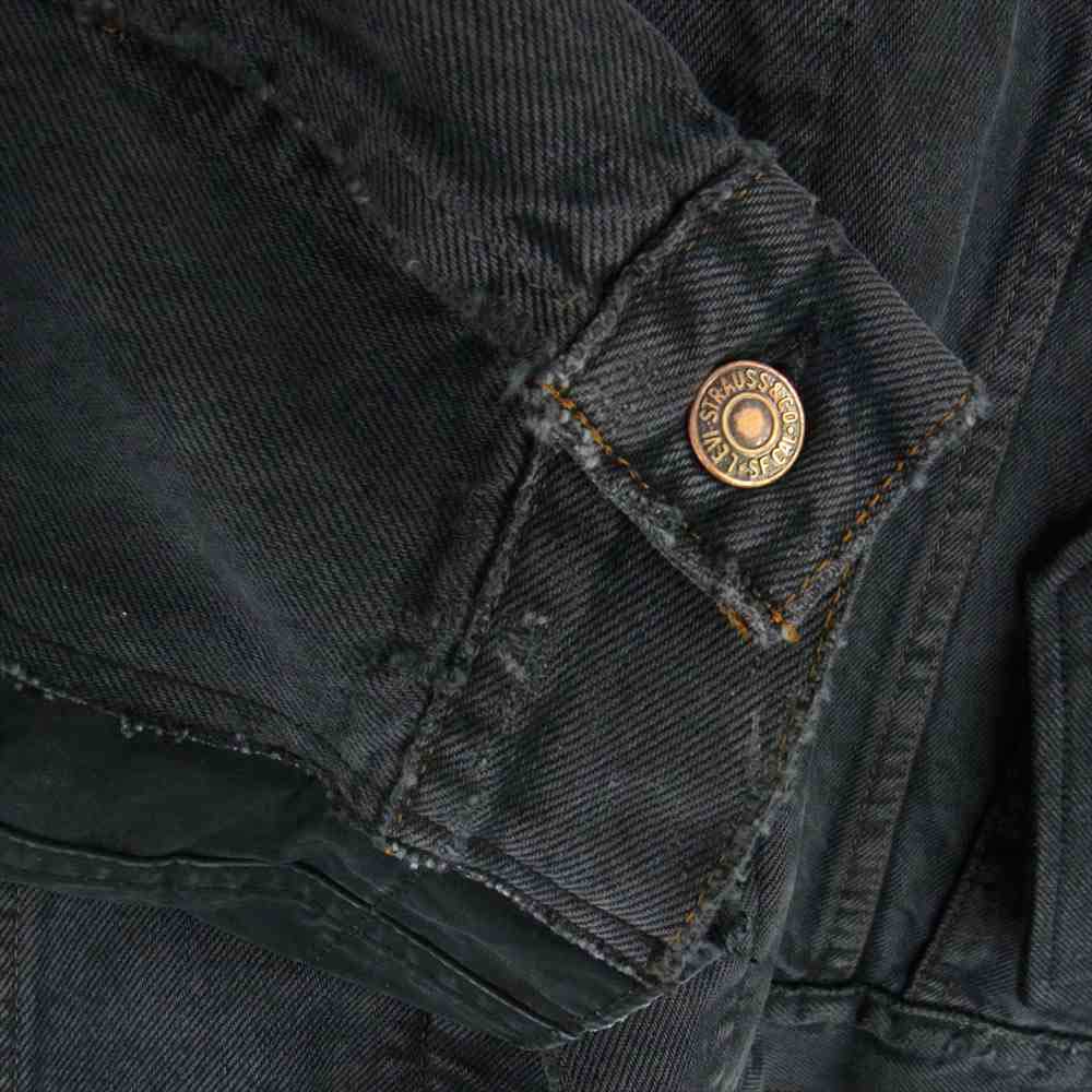 UNDERCOVER アンダーカバー A5223-0001 Levis Vintage Clothing リーバイス キルティングライナー レイヤード ハイブリッド ダウン トラッカー デニムジャケット ブラック系 XL【新古品】【未使用】【中古】
