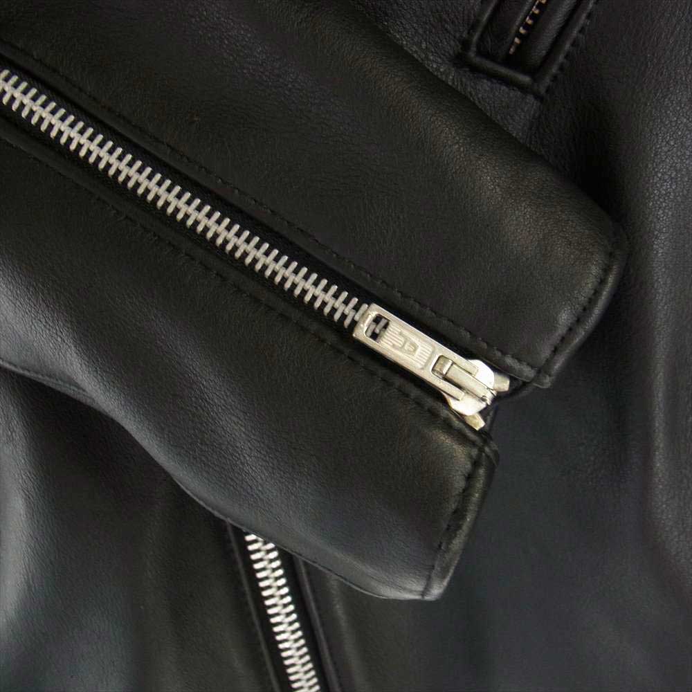 ジェームス グロース KANSAN JACKET カンサン カウハイド レザー ライダース ジャケット ブラック系 38【中古】