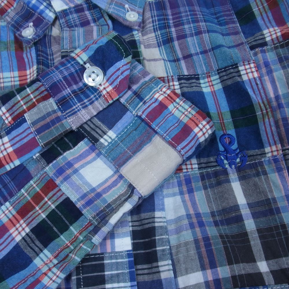 SOPHNET. ソフネット パッチワーク 長袖 シャツ マルチカラー系 XL【中古】