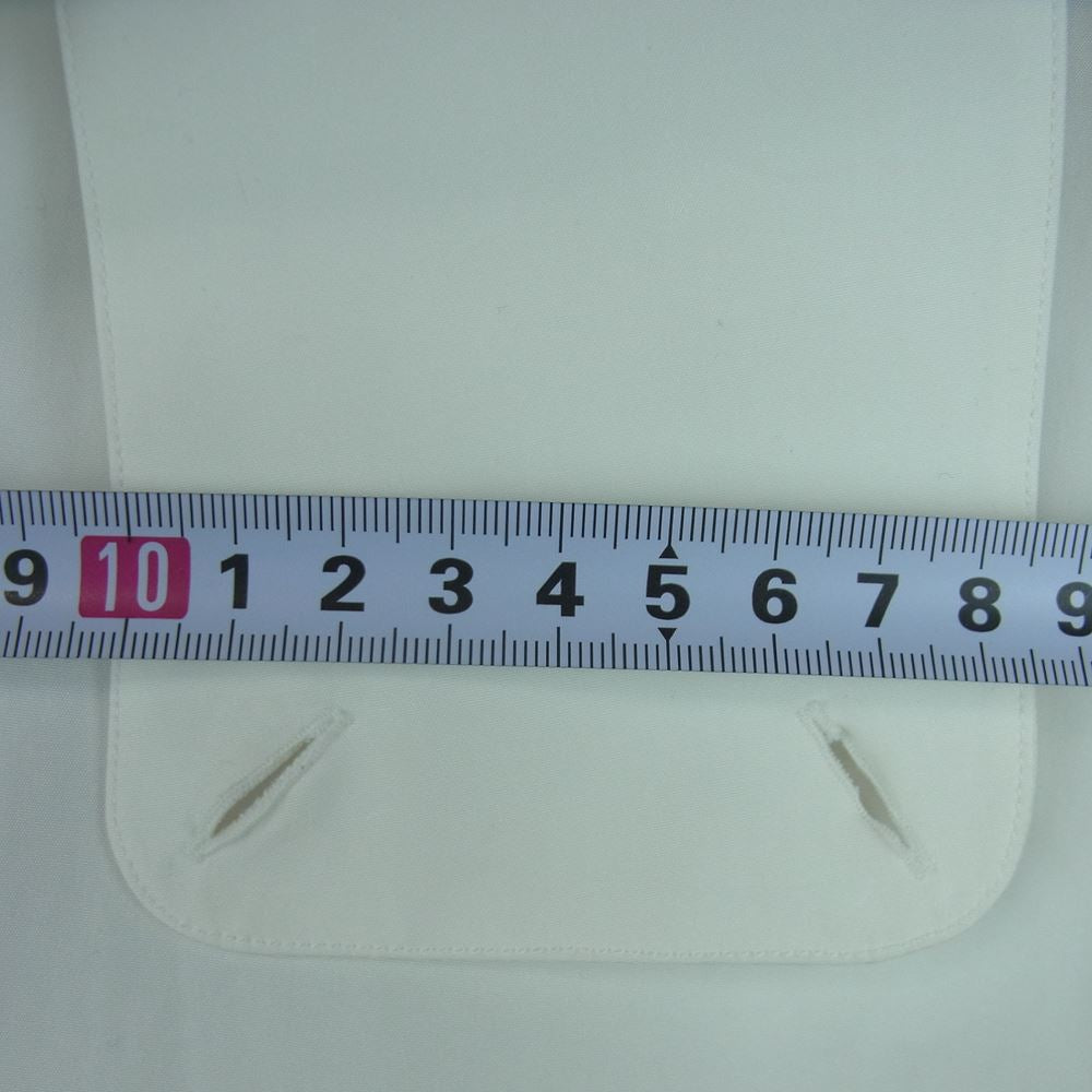 JIL SANDER ジルサンダー JSUO740726 MO244200 国内正規品 スタンドカラー ハイネック オーバー サイズ 長袖 シャツ ホワイト系 39【中古】