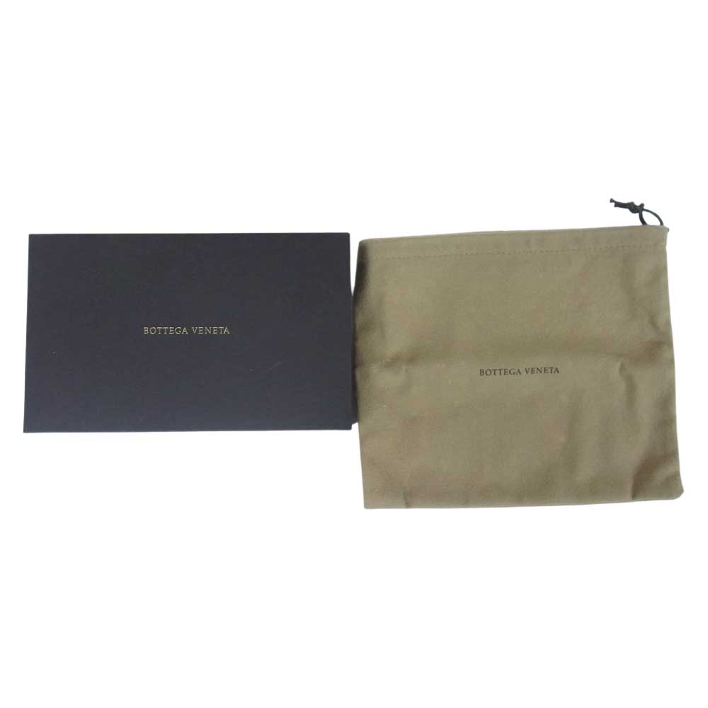BOTTEGAVENETA ボッテガヴェネタ イントレチャート ポーチ ケース ブラック系【中古】