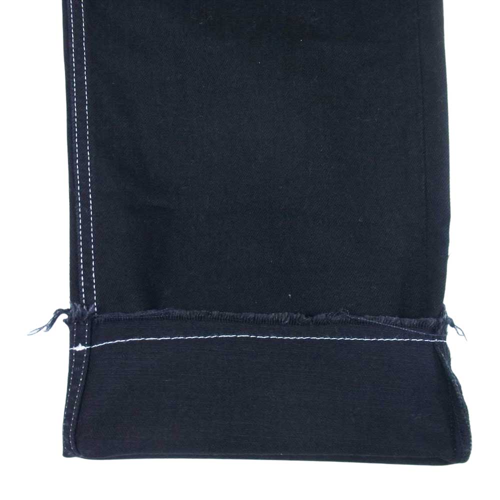 MAISON MARGIELA メゾンマルジェラ 20SS S30LA0160 S30496 10ライン 四つタグ グラフィティ ステッチ ダメージ加工 カットオフ デニムパンツ インディゴブルー系 30【中古】
