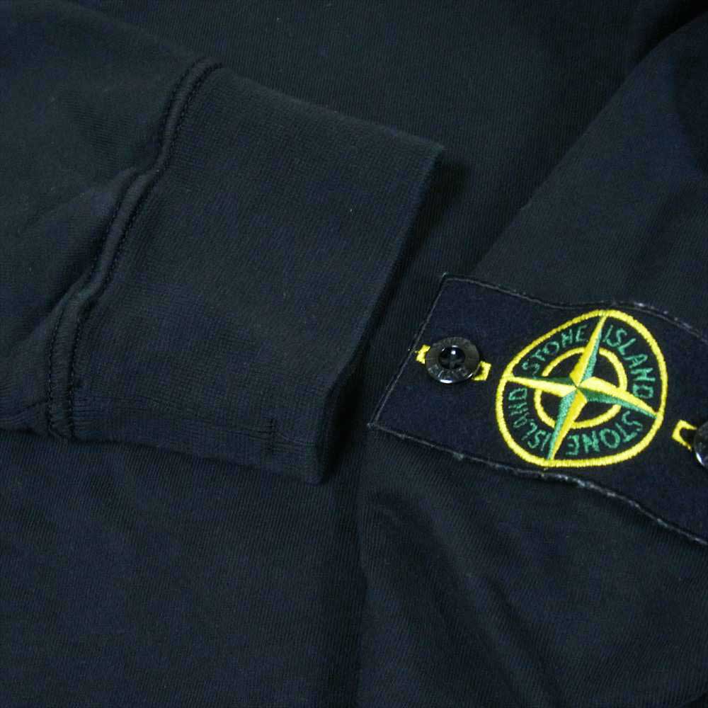 STONE ISLAND ストーンアイランド 21AW 741563051 国内正規品 CREW SWEAT 袖ロゴワッペン クルーネック スウェット トレーナー ブラック系 M【中古】