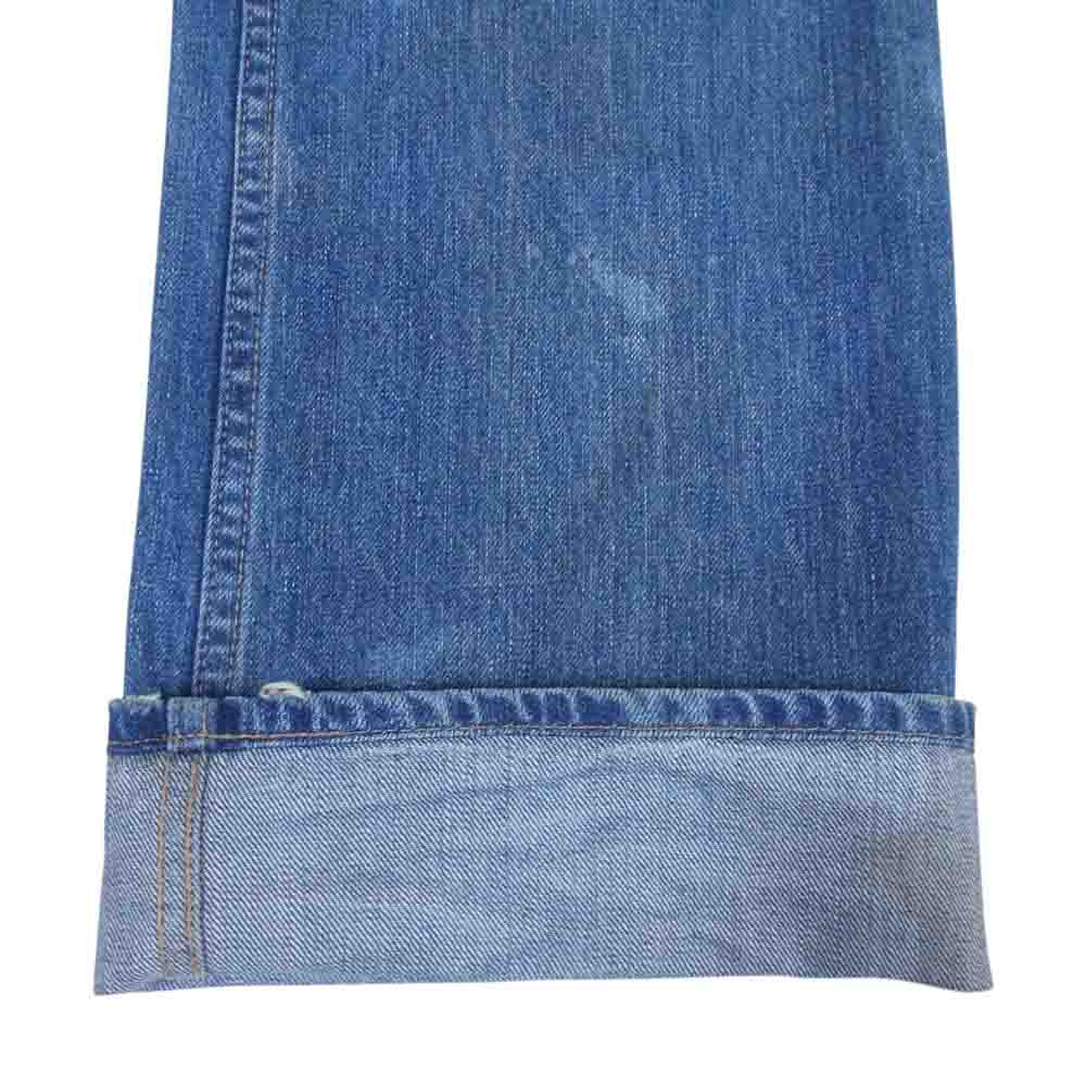 ISAMUKATAYAMA BACKLASH イサムカタヤマバックラッシュ 1133-02 13.5oz ヴィンテージ加工 ストレート デニム パンツ ライトブルー系 S【中古】