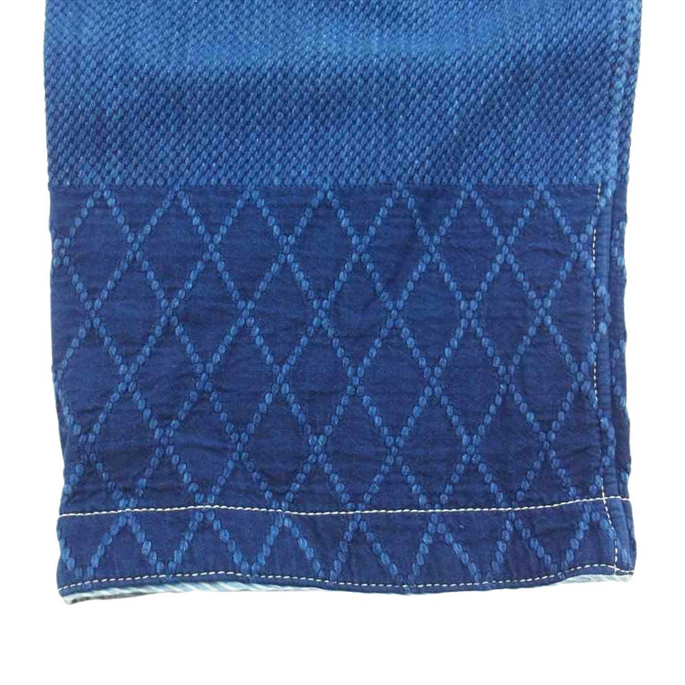 PORTER CLASSIC ポータークラシック PC SASHIKO KENDO PANTS INDIGO BLUE 剣道パンツ トラウザーズ 刺子 インディゴブルー系 M【新古品】【未使用】【中古】