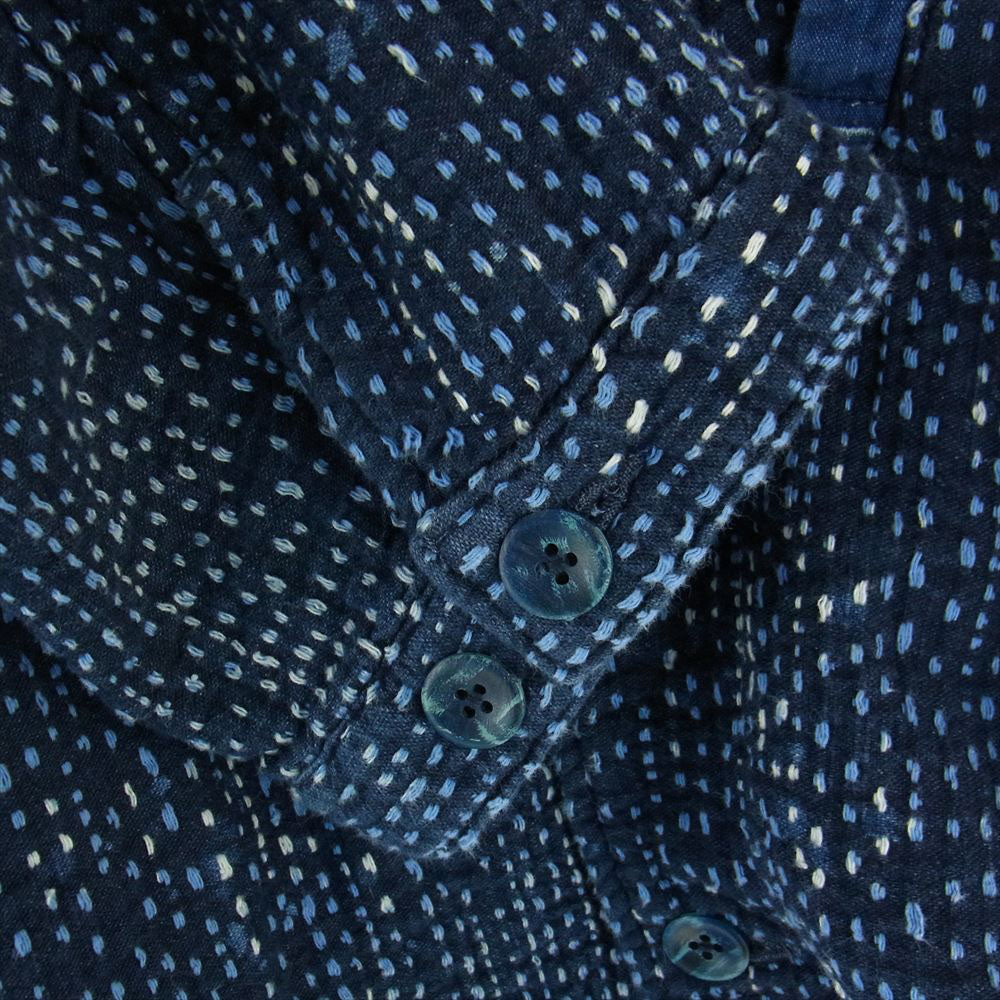 PORTER CLASSIC ポータークラシック PERE TANGUY SASHIKO JACKET BLUE ペール タンギー 刺子 ジャケット ネイビー系 BLUE 3【新古品】【未使用】【中古】