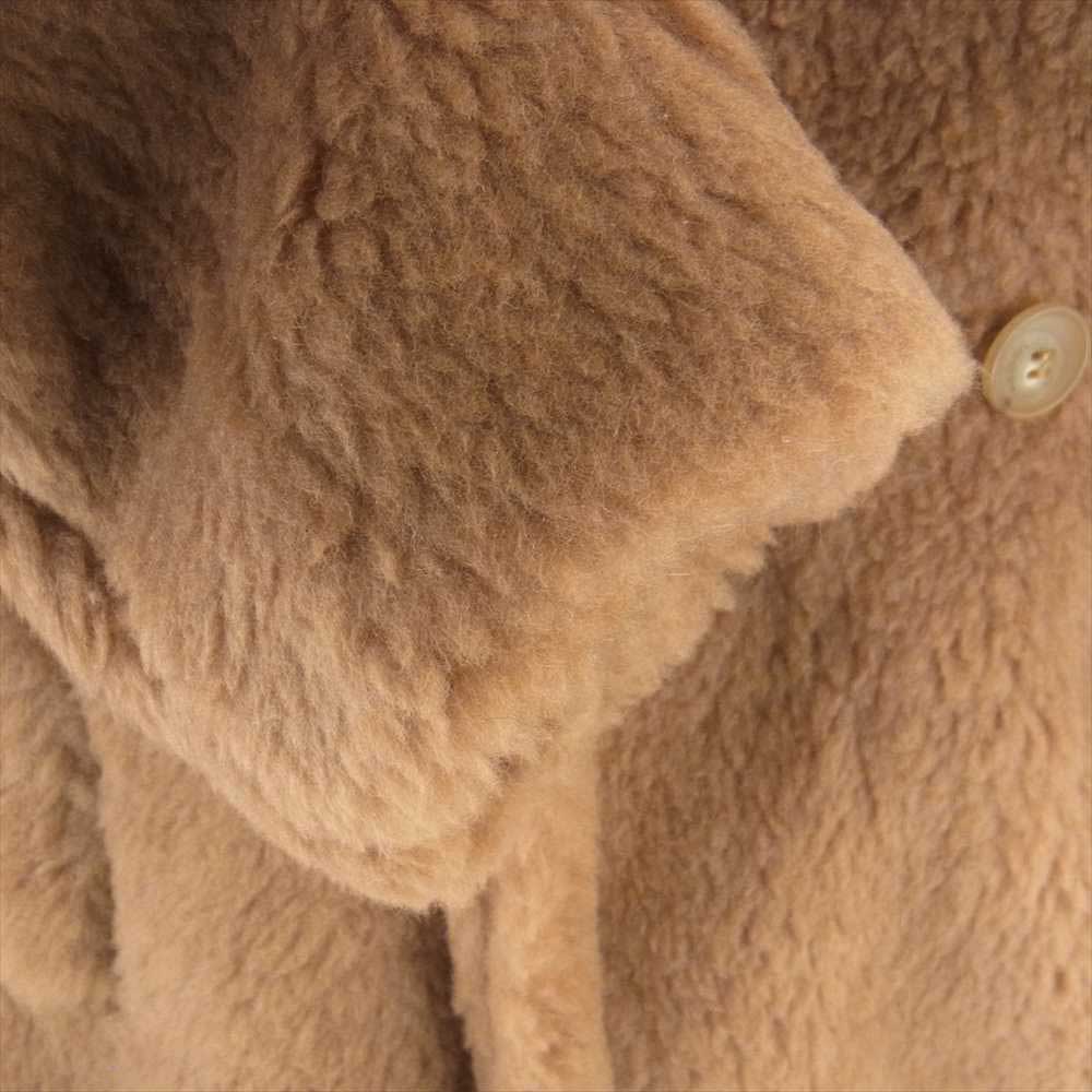 MAX MARA マックスマーラ 101613196 イタリア製 TEDDY BEAR テディベア キャメル ファー ボア ロングコート ブラウン系 XS【美品】【中古】