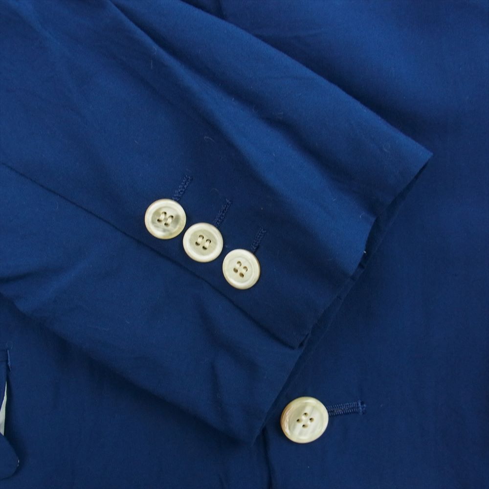 COMME des GARCONS HOMME コムデギャルソンオム AD1995 HJ-10036S 90s ヴィンテージ レーヨン100% 半裏 テーラードジャケット スラックスパンツ スーツ セットアップ ブルー ブルー系 S【中古】