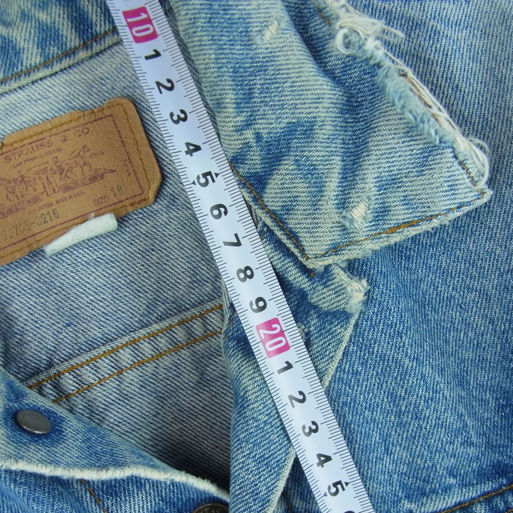 Levi's リーバイス ヴィンテージ 70505 ケアタグ small e 刻印369 デニム ジャケット インディゴブルー系 18【中古】