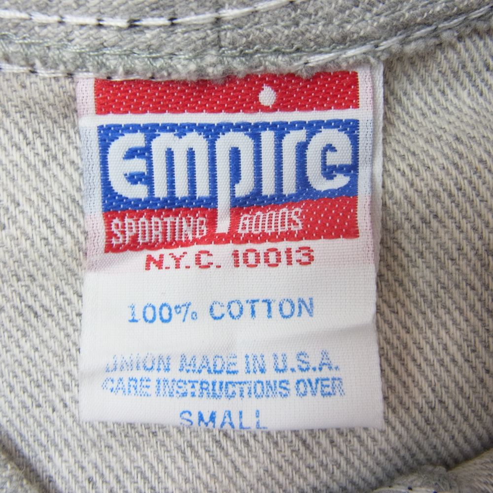 エンパイア 70s NEWYORK ワッペン 半袖 ベースボール シャツ グレー系 S【中古】