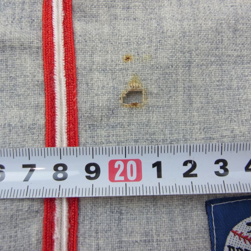 エベッツフィールド フランネルズ 半袖 ベースボール シャツ グレー系 L【中古】