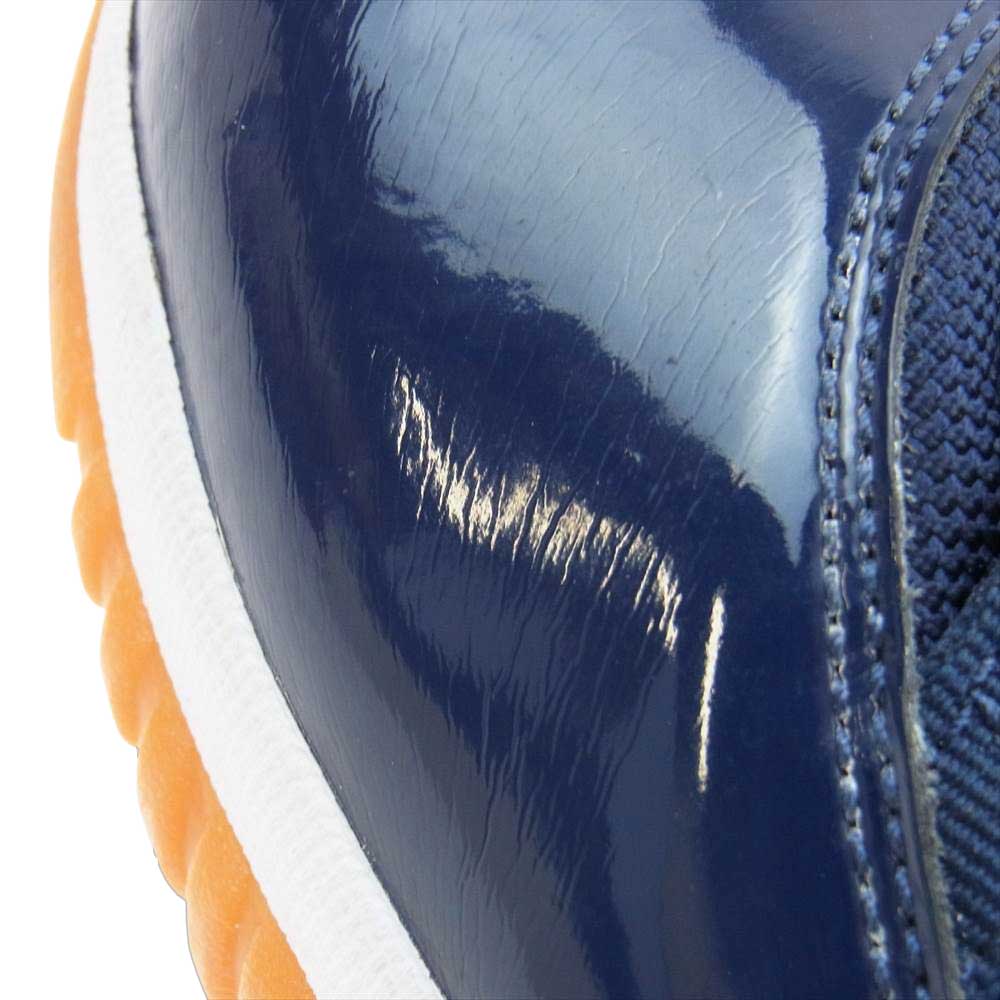NIKE AIR JORDAN ナイキ ジョーダン 528895-405 AIR JORDAN 11 RETRO LOW NAVY GUM エアジョーダン 11 レトロ ローカット ブルー系 27cm【中古】