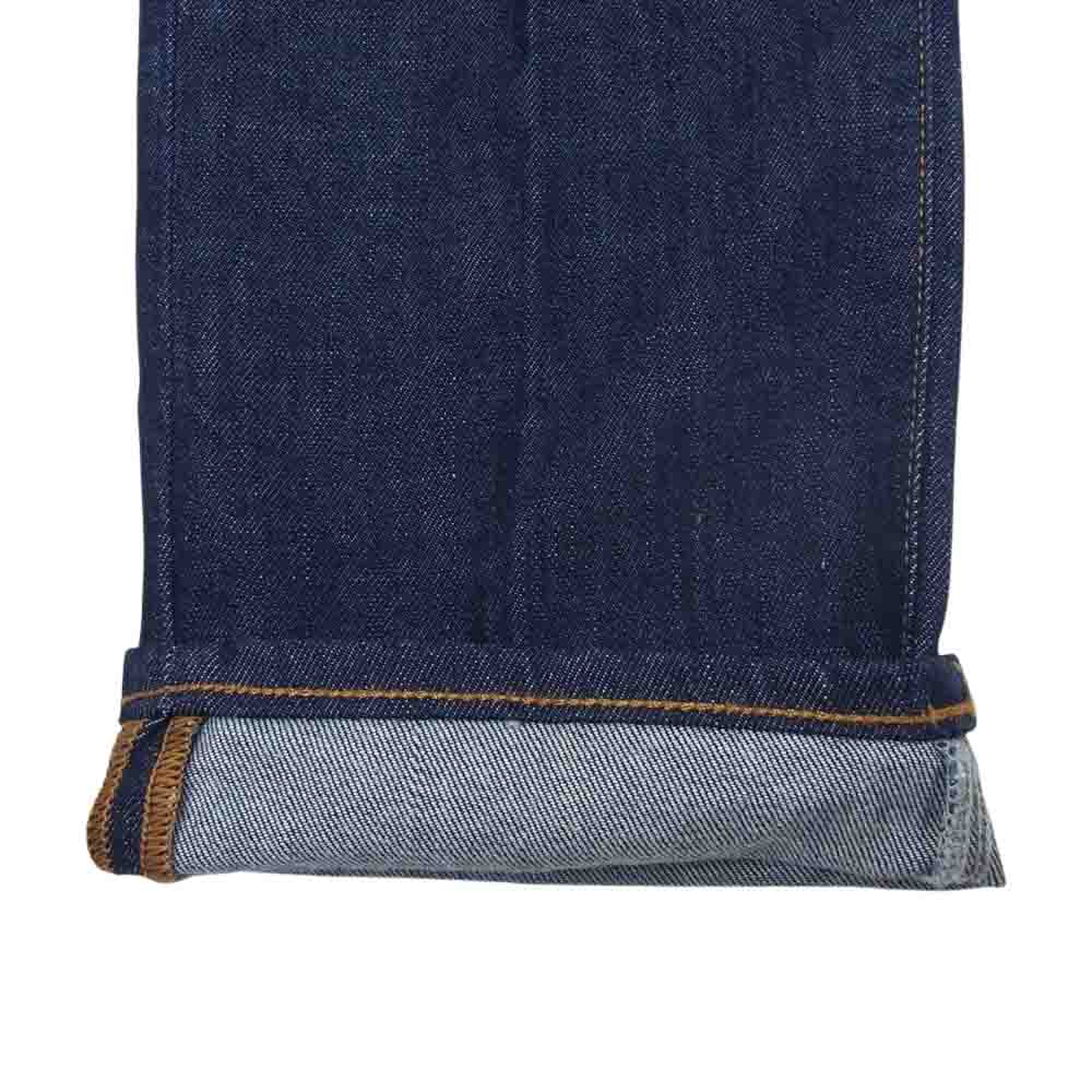 イカイ ROBUSTO ロブスト ワンウォッシュ ボタンフライ テーパードフィット ストレッチ デニムパンツ インディゴブルー系 32【中古】