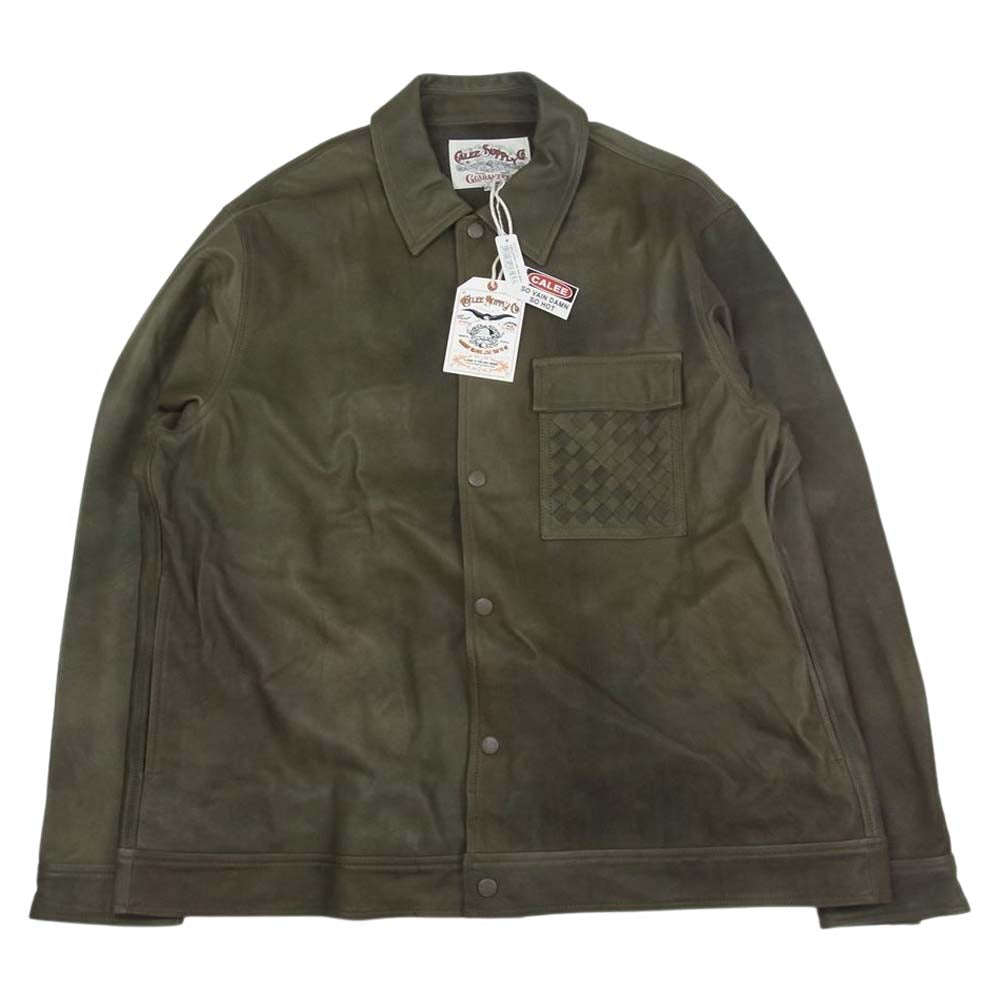 CALEE キャリー 21AW 21AW005SP skin shirt jacket シープスキン シャツ ジャケット グレー系 XL【極上美品】【中古】 CALEE キャリー 21AW 21AW005SP skin shirt jacket シープスキン