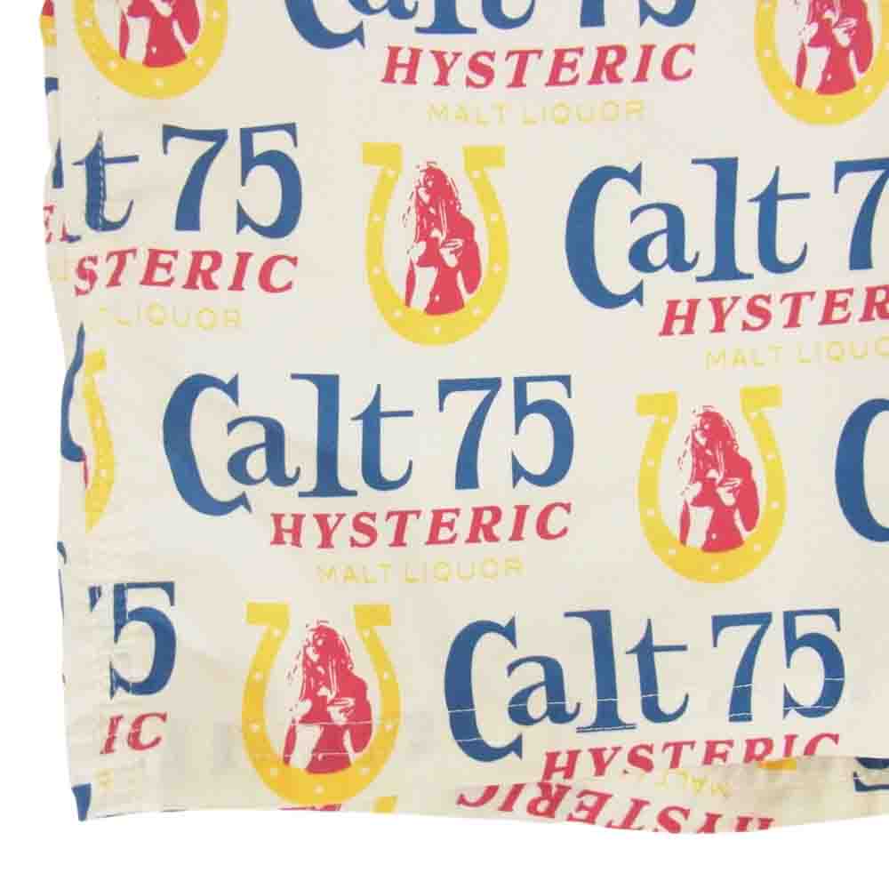HYSTERIC GLAMOUR ヒステリックグラマー 0232QM01 CALT75 SHORTS HALF PANTS 総柄 ショーツ ショートパンツ オフホワイト系 S【中古】