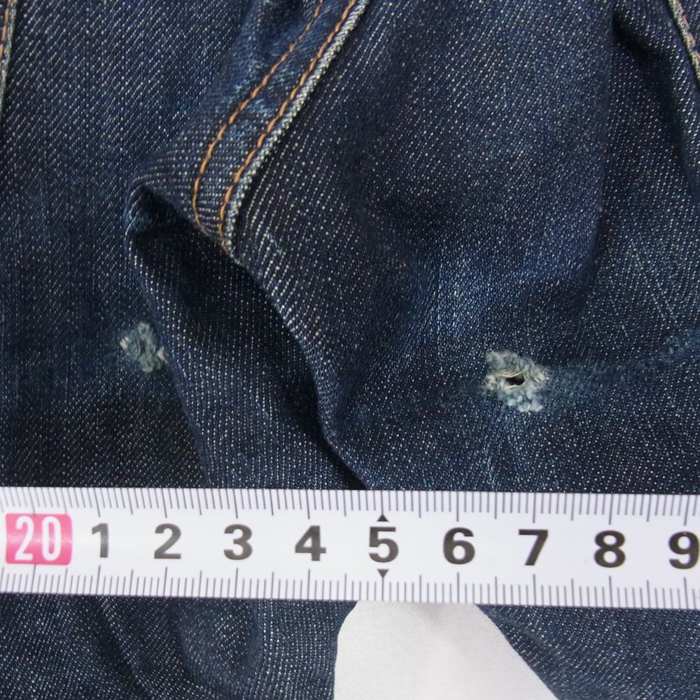 HYSTERIC GLAMOUR ヒステリックグラマー 0603AP04 ボタンフライ ローライズ デニム パンツ インディゴブルー系 30【中古】