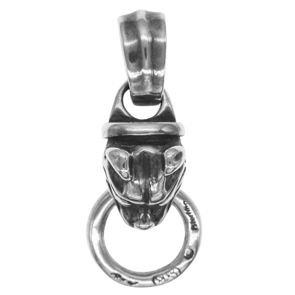 BILL WALL LEATHER ビルウォールレザー SMALL DOG HEAD PENDANT W/RING