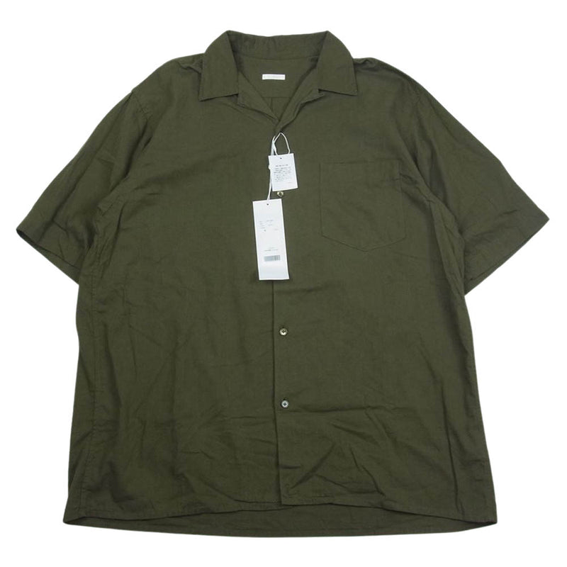 COMOLI コモリ ベタシャン オープンカラーシャツ サイズ2 OLIVE - シャツ