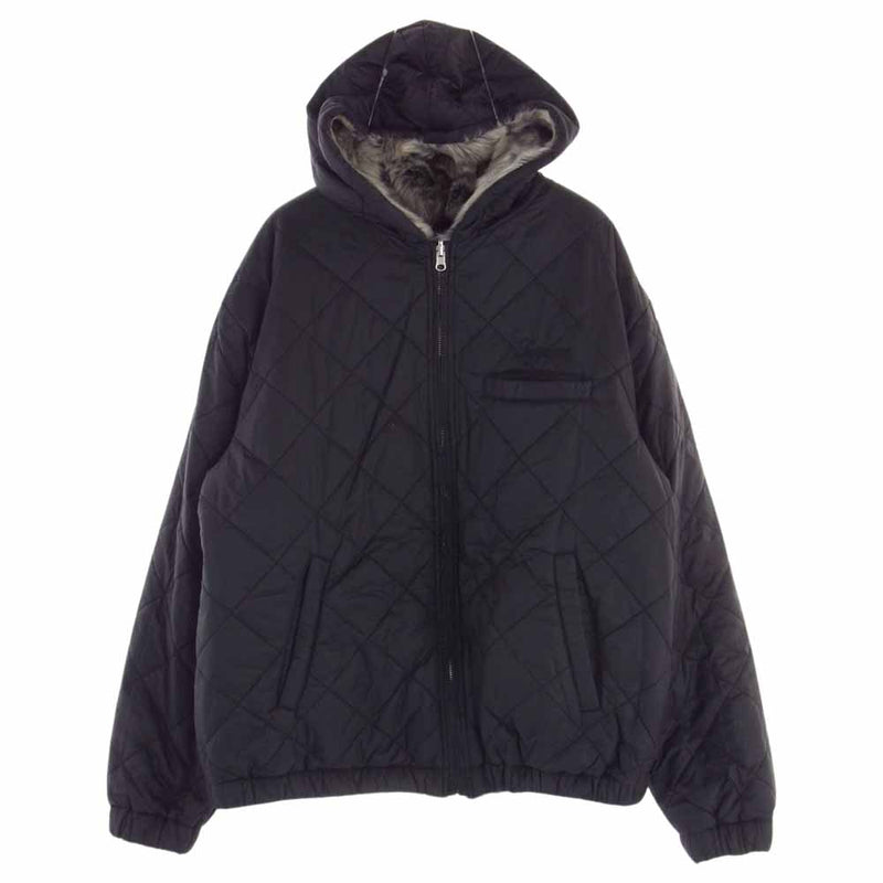 Supreme シュプリーム 20AW Faux Fur Reversible Hooded Jacket フェイクファー リバーシブル フーデッド  ジャケット マルチカラー系 L【美品】【中古】