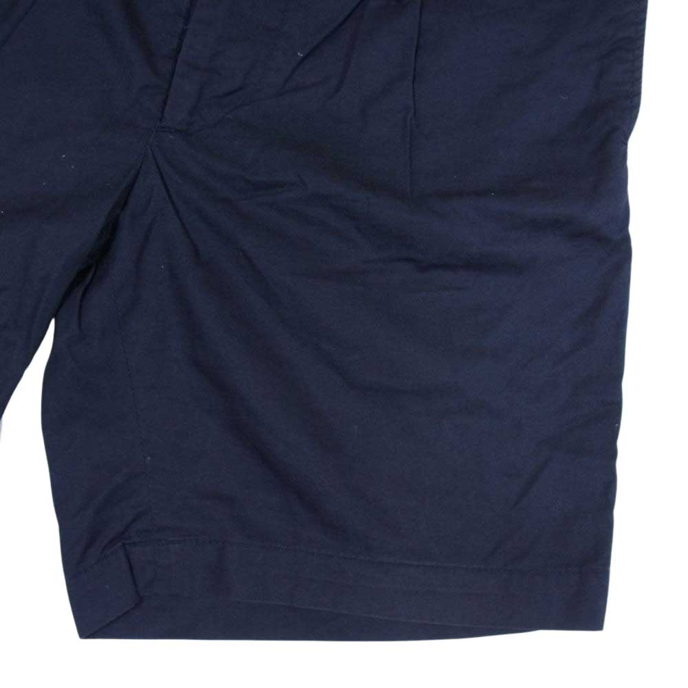 Engineered Garments エンジニアードガーメンツ ワンタック ウール ハーフ パンツ ネイビー系 XS【中古】