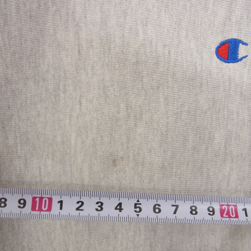 Champion チャンピオン ヴィンテージ 90s USA製 刺繍タグ リバースウィーブ スウェット グレー グレー系 L【中古】