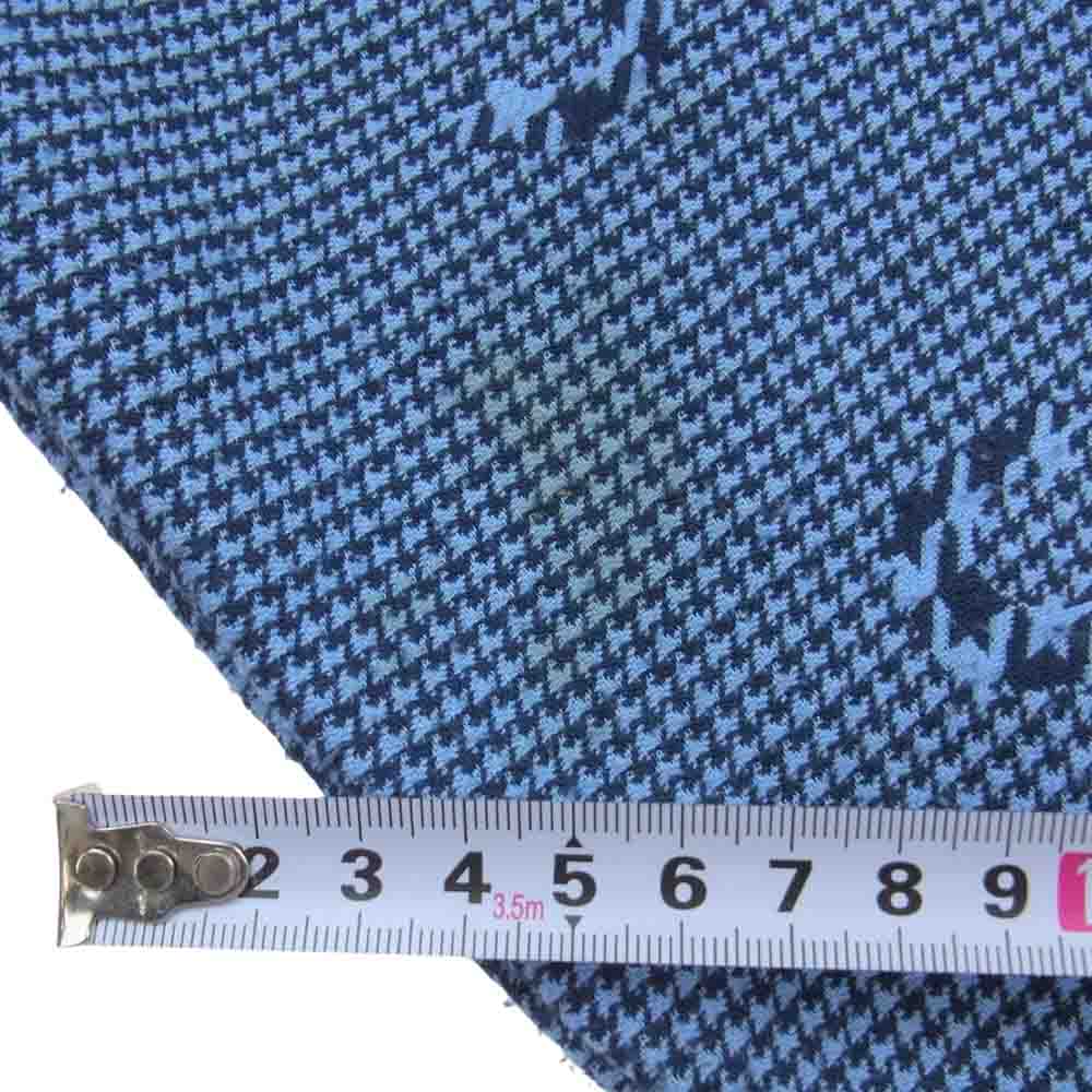 Supreme シュプリーム 20AW Houndstooth Logos Snap Front Jacket 千鳥柄 ジャケット ネイビー系 L【中古】