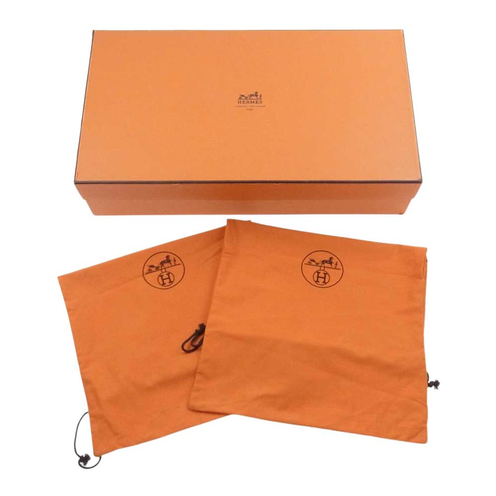 HERMES エルメス レザー ロング スエード ブーツ ブラウン ブラウン系 22.5cm【中古】