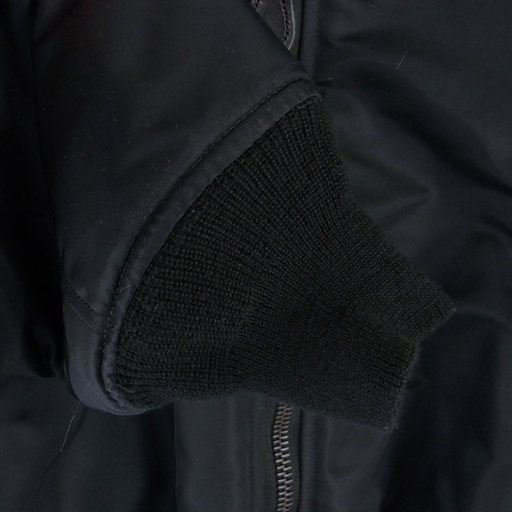 リノ h2102-jk001 MA-1 ジャケット ブラック系【美品】【中古】