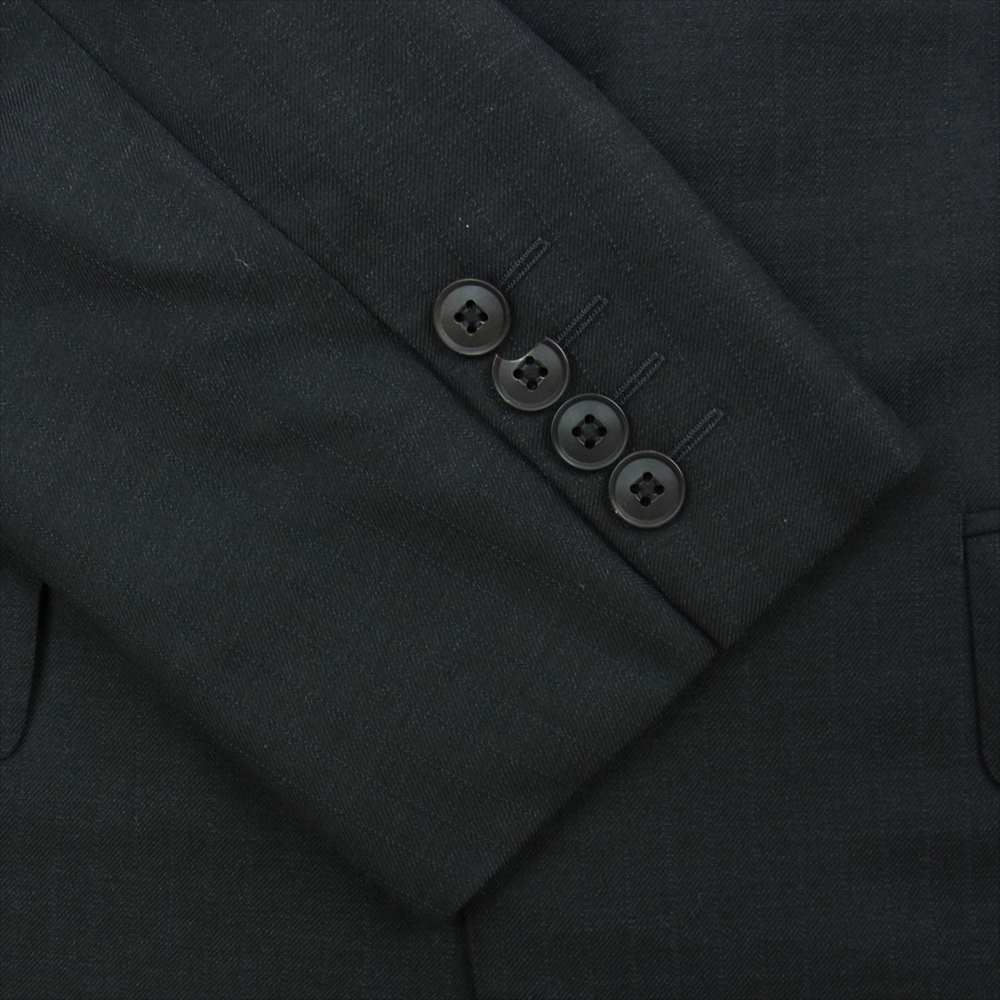 BURBERRY LONDON バーバリー ロンドン ストライプ テーラードジャケット スラックスパンツ セットアップ ブラック ブラック系【中古】