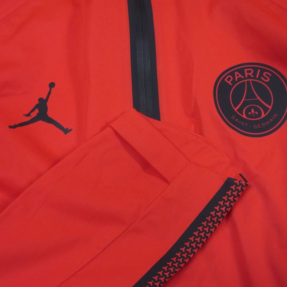 NIKE ナイキ AJ2392-661 JORDAN × PARIS SAINT GERMAIN ジョーダン パリ サンジェルマンハーフジップ ゲーム シャツ レッド系 S【中古】