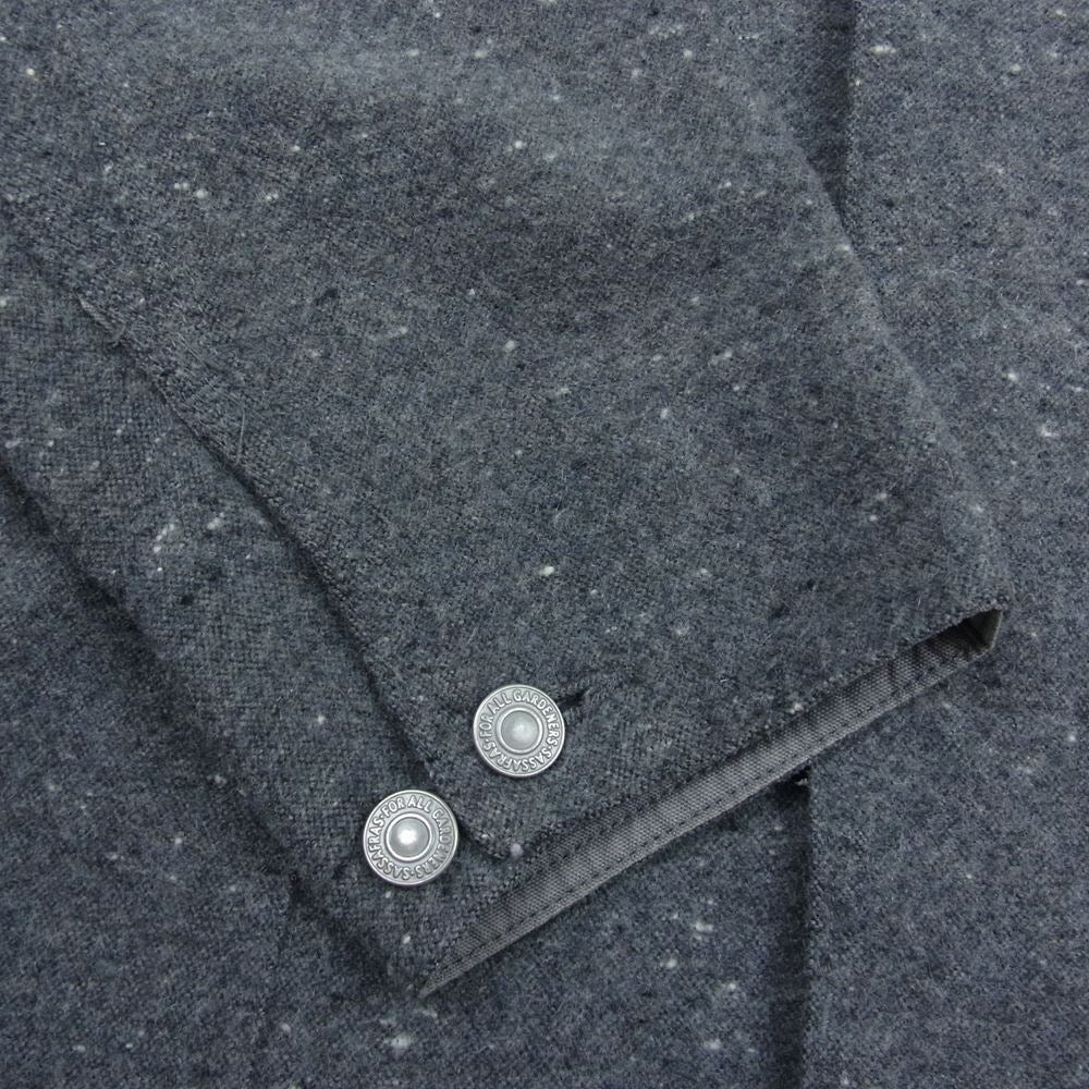 SASAFRAS ササフラス FALL LEAF COAT レーヨン混 ネップ ウール フォールリーフ コート グレー系 S【中古】