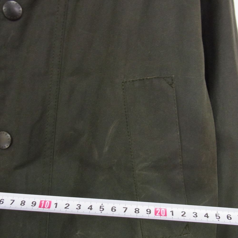 Barbour バブアー 英国製 BEDALE SL ビデイル スリムフィット オイルド ジャケット カーキ系 34【中古】