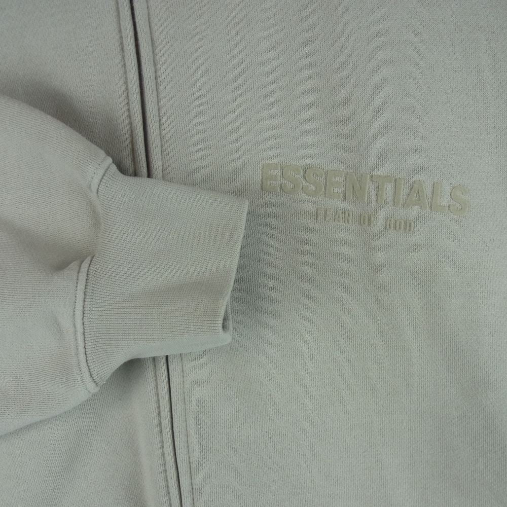 FEAR OF GOD フィアオブゴッド 22AW ESSENTIALS エッセンシャルズ 胸ロゴ フルジップ ジャケット Smoke グレー系 L【中古】