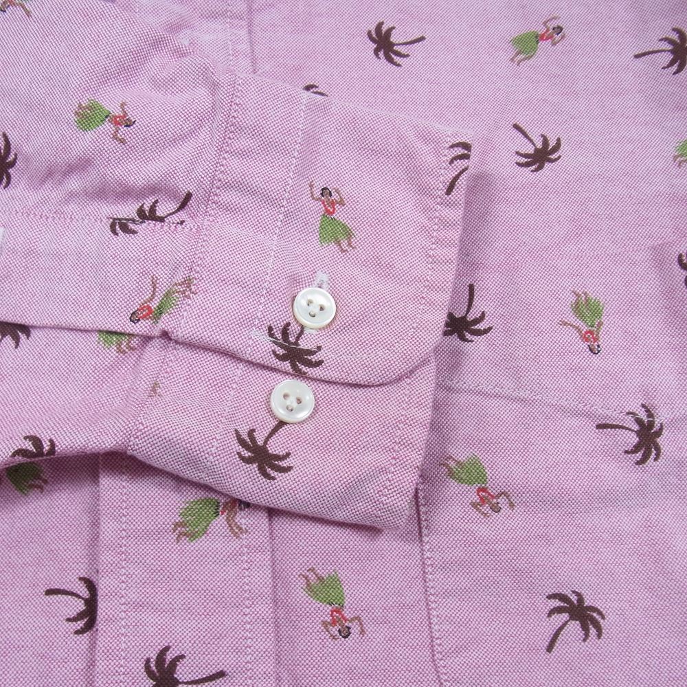 SUN SURF サンサーフ SS24815 HULA DANCER OXFORD L/S B.D. SHIRT長袖 長袖 シャツ レッド系 M【中古】