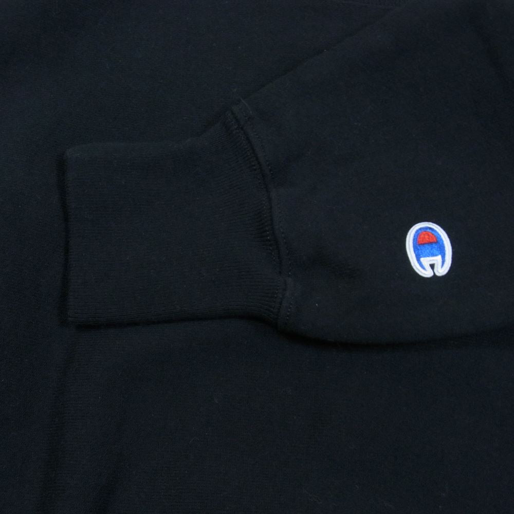 Champion チャンピオン リバースウィーブ スウェット トレーナー ブラック ブラック系 L【中古】