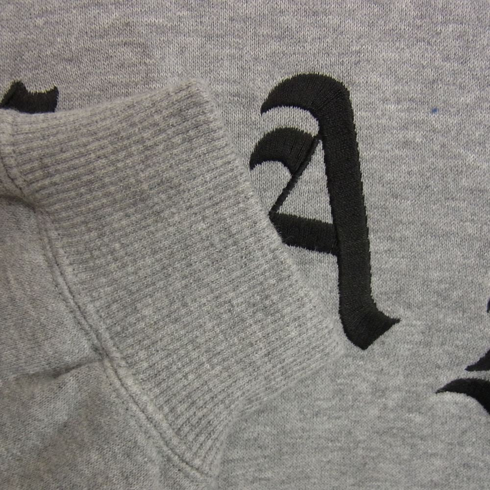 フォーティーパーセントアゲインストライツ FPAR 刺繍 クルーネック スウェット トレーナー グレー系 M【中古】
