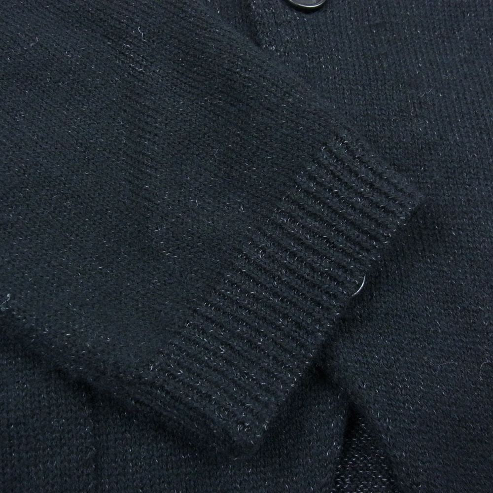 Yohji Yamamoto POUR HOMME ヨウジヤマモトプールオム 17AW HK-K90-189 ウール ニット ジャケット カーディガン ブラック ブラック系 3【中古】