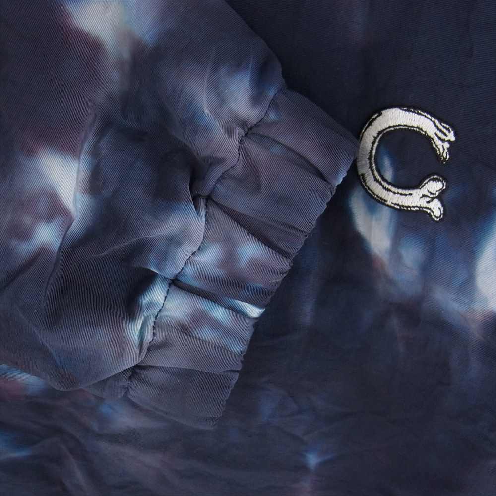 CHALLENGER チャレンジャー CLG-JK 022-002 TIE DYE LOGO COACH JACKET タイダイ ロゴ プリント コーチ ジャケット ネイビー系 L【中古】