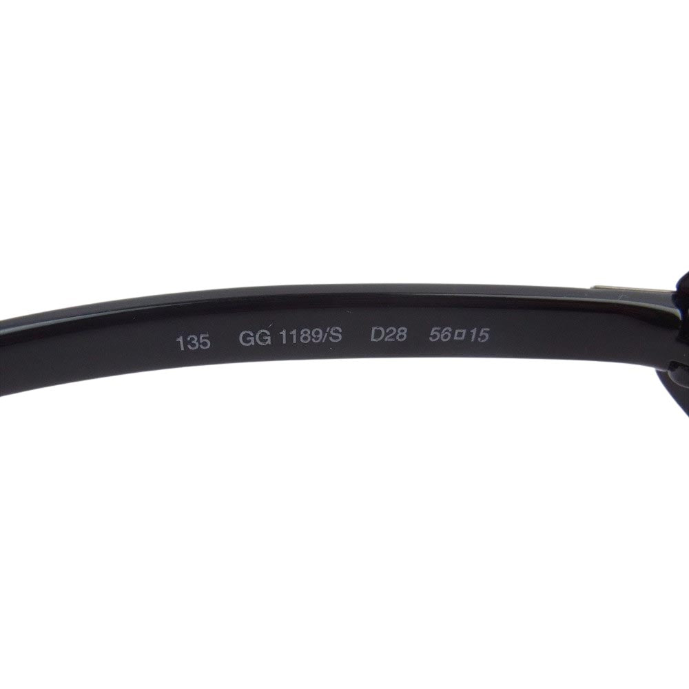 GUCCI グッチ GG1189/S サングラス アイウェア ブラック系 D28 56□15【中古】
