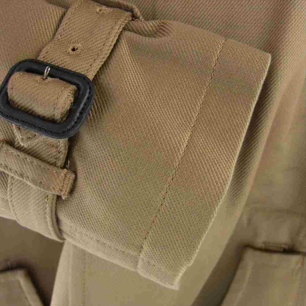 BACKBONE バックボーン BB14FW-CO15 COTTON KERSEY SINGLE TRENCH COAT 襟レザー 裏フェイクファー シングル トレンチ コート ブラウン系 L【中古】