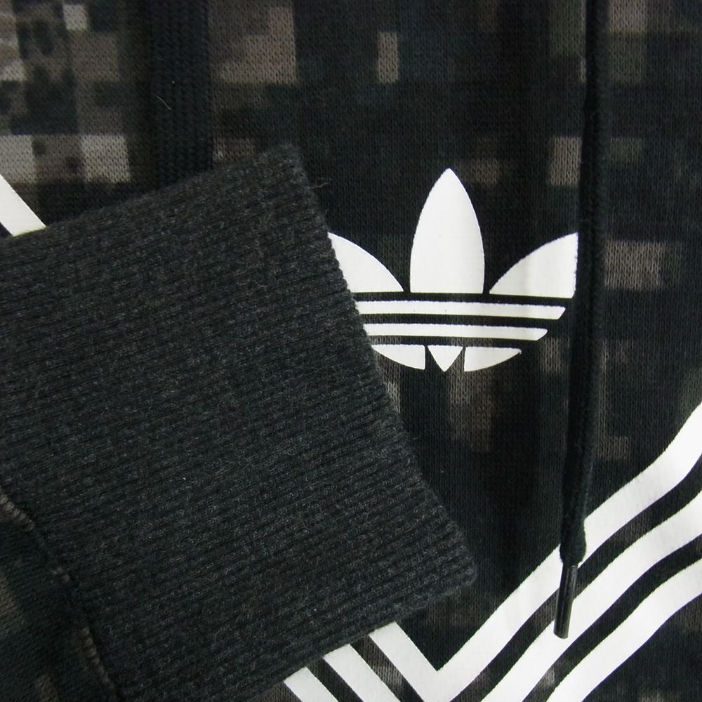 WHITE MOUNTAINEERING ホワイトマウンテニアリング adidas Originals AY3116 Graphic Hoody アディダス グラフィック フーディー パーカー カーキ系 O【中古】