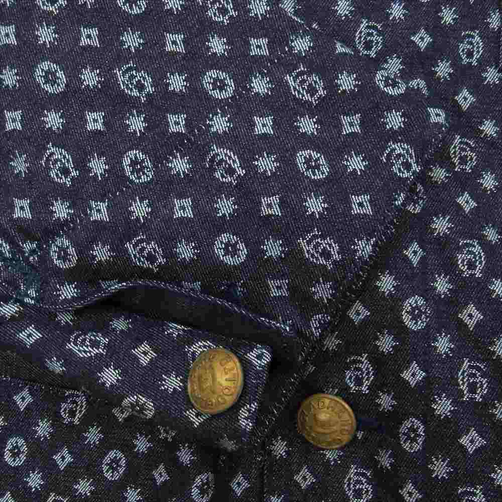 BY GLADHAND バイグラッドハンド GH MONOGRAM モノグラム ジャケット ベスト ジレ スラックス パンツ 3ピース セットアップ グレー系 L【美品】【中古】