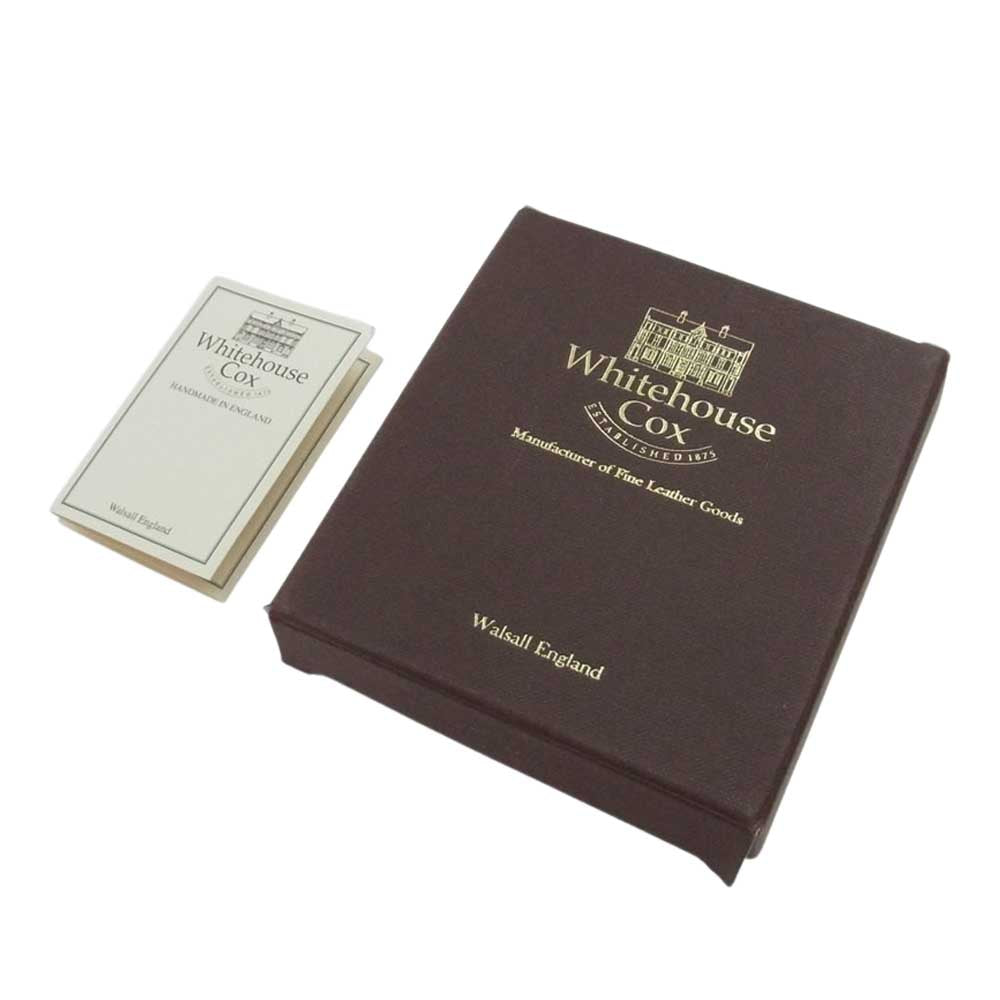 WHITE HOUSE COX ホワイトハウスコックス S3068 SLIM ZIP WALLET スリム ジップ ウォレット L字ラウンド ブライドルレザー グリーン系【中古】