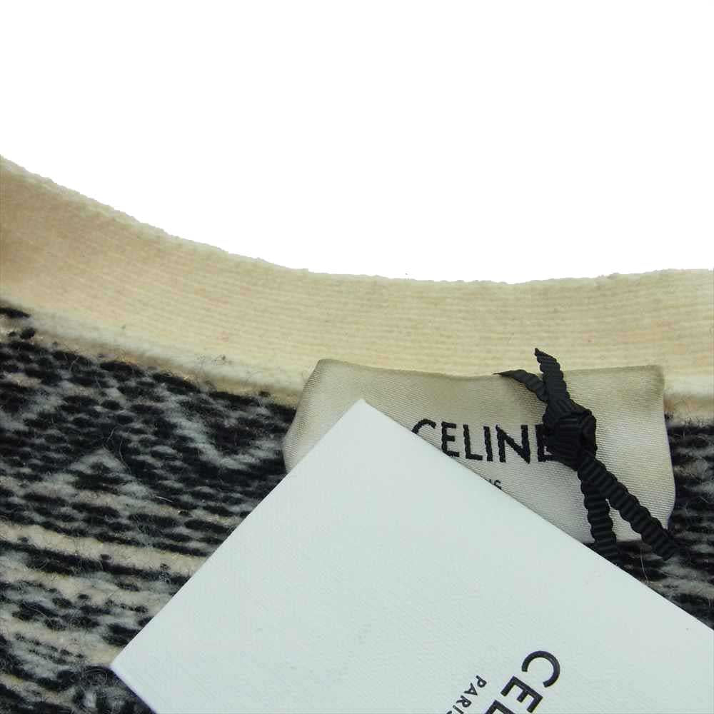 CELINE セリーヌ 21SS 2A08L715M THE DANCING KID ウールジャガード ルーズカーディガン マルチカラー系 S【中古】